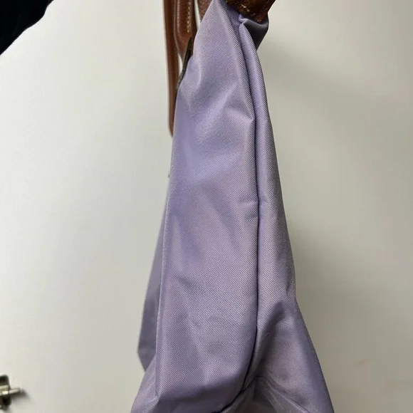 Longchamp Purple Tote with Brown Accents - Picture 5 of 14